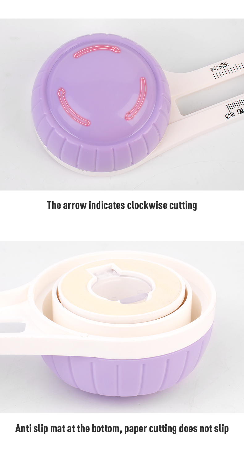 ABS Mini Round Paper Circle Cutter for Scrapbooking Cards Custom Colors Accepted