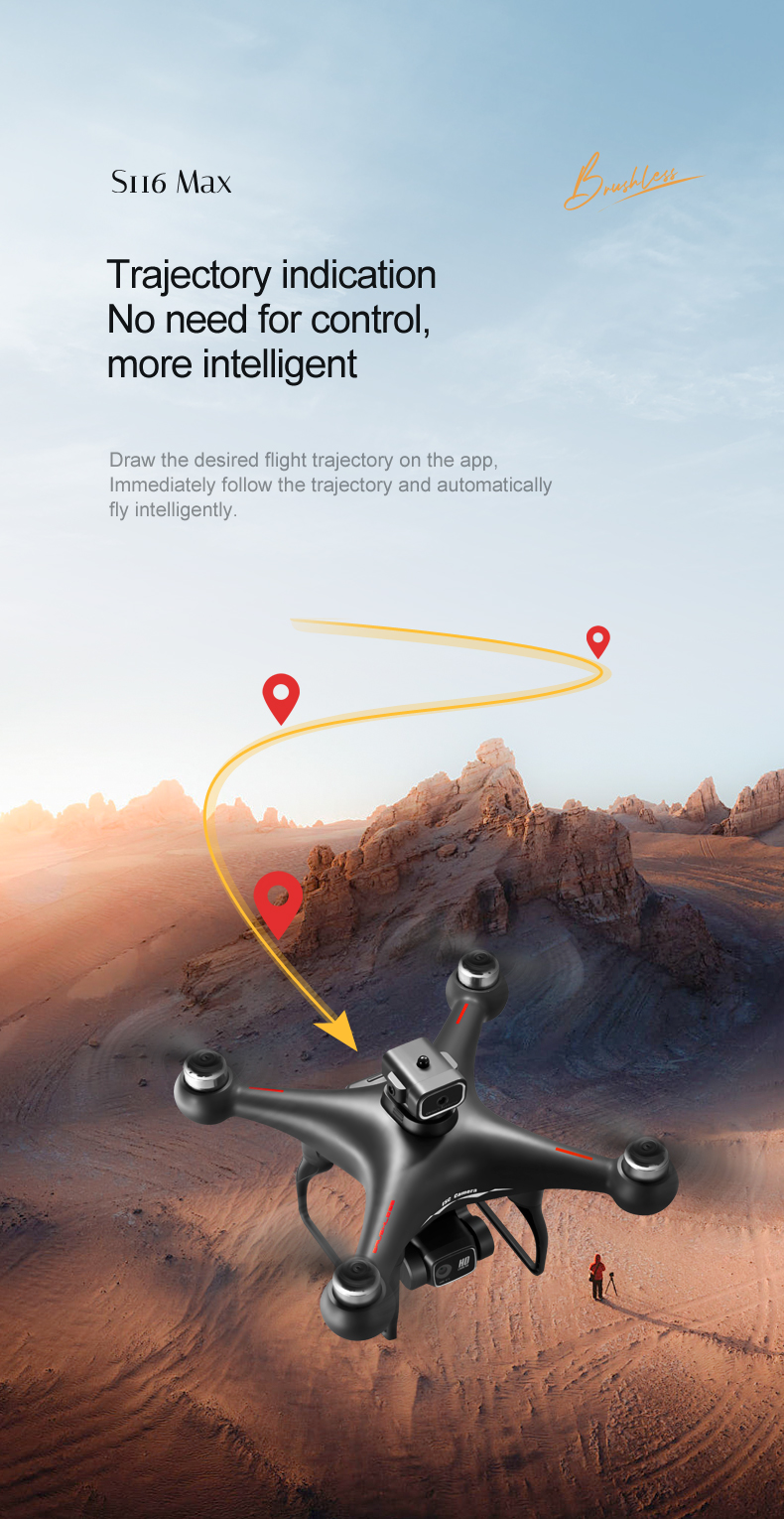 4K HD Dual Camera Foldable Quadcopter Helicopter with Obstacle Avoidance and Remote Control Professional Portable Drones
