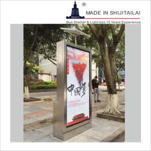 Quality Road Signs ISO14001 Double Side 160mm Trash Can Advertising wholesale