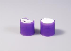 Quality Purple / Blue Clear Plastic Caps , Light Pressure Plastic Container Caps wholesale