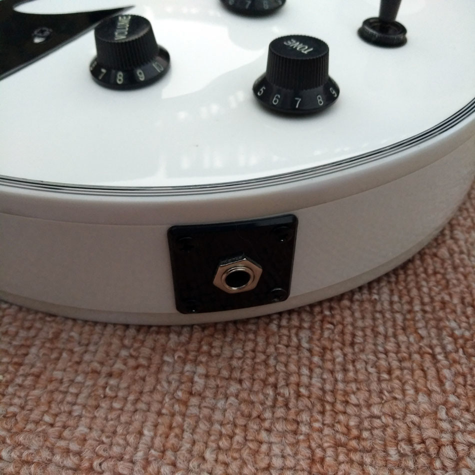 In stock Custom LTD Iron Cross SW James Hetfield Signature Electric Guitar EMG Snow White, Rosewood Fingerboard, Free sh