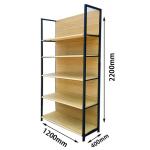 2021 Hot Selling Popular Products Single Side Supermarket Shelves Customizable