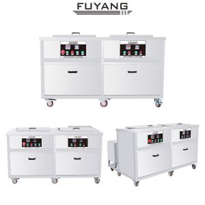 Quality Industrial Engine Ultrasonic Cleaner Double Tanks For Machine Parts wholesale