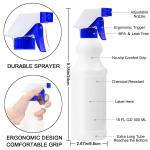 Reusable 16oz 500ml Empty Plastic Spray Bottles Leak Proof
