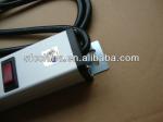 aluminium alloy UL approved American 6-outlet power strip, surge protector with