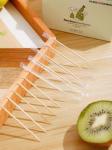 Individually Plastic Bag Wrapper Bamboo Tooth Picks For Fruit Salad