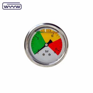 Quality 63mm EN837-1 hydraulic water 0-10bar /psi axial entry oil glycerin filled pressure gauge 2.5&quot; manometer wholesale
