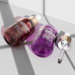 30ml Round Glass Serum Dropper Bottles For Hair Care Essential Oil