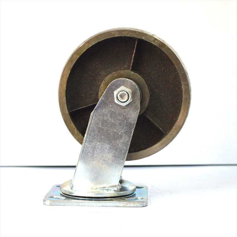 4 5 6 8inch Heavy Duty All Iron Steel Swivel Caster Wheel