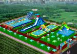 Giant Removable Inflatable Water Park With Slide For Commercial Activities