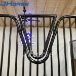 Durable Density Bamboo Horse stable European Horse Stalls Black Powder Coated