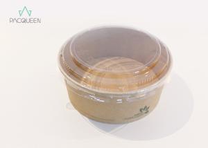Quality Leak Resistant Salad Paper Bowl PLA Lining Sustainable Packaging 750ml wholesale