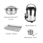 Direct Selling 21 PCS Stainless Steel Cookware Cooking Soup Pot Steel Pot Set