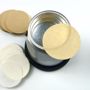 Quality Hand Brewed Circle Coffee Filter Paper For Moka Pots 64mm 68mm wholesale