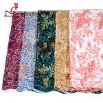 French Luxury Embroidered Lace Fabric / Dress Voile Tulle Lace Fabric Flowers