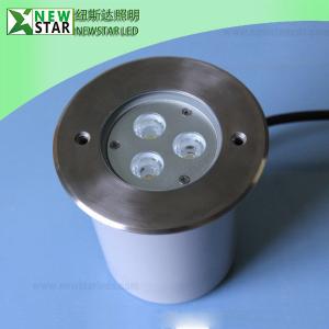 Quality RGB 24Volt CREE IP67 Waterproof 3W LED Inground Light wholesale
