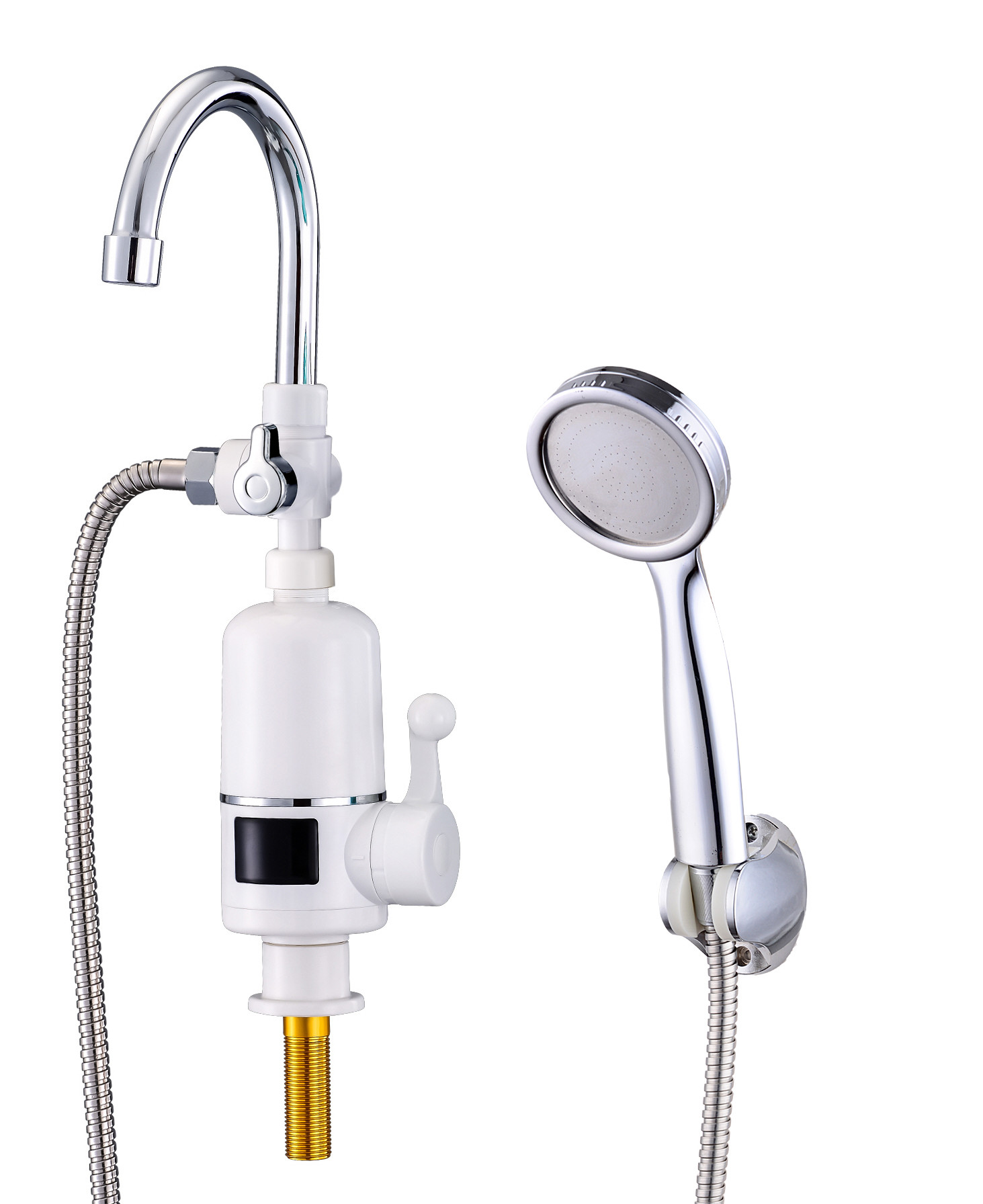 304 Stainless Element Digital Control Electric Faucet Kitchen Water Heater Tap EMC