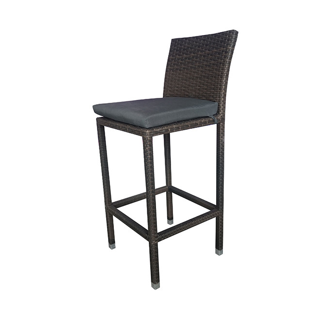 Classic outdoor bar balcony table and chair combination garden rain-proof rattan leisure bistro high table and bar stool