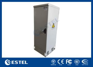 Quality IP65 Outdoor Telecom Cabinet Aluminum Plate With Dual Doors Natural Ventilation wholesale