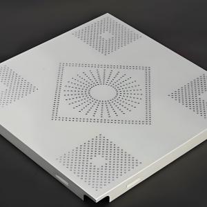 Quality Factory Wholesale Embossed Metal Ceiling Tiles System Soundproof Perforated Gusset Plate Metal Aluminum Ceiling Tiles wholesale