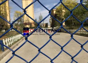 Quality Blue Vinyl Coated Cyclone Wire Mesh Security Fencing Residential Grade wholesale