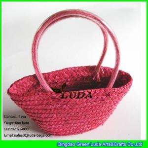 Quality LUDA handmade straw fiorelli handbags cute red wheat straw handbags wholesale