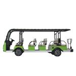 Recreational 14 Passengers Sightseeing Shuttle Bus For Tourist Park Resort Tour
