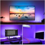 45CM 17.7" White Amber Flexible LED Day Time Running Light Flowing Bar Silicone