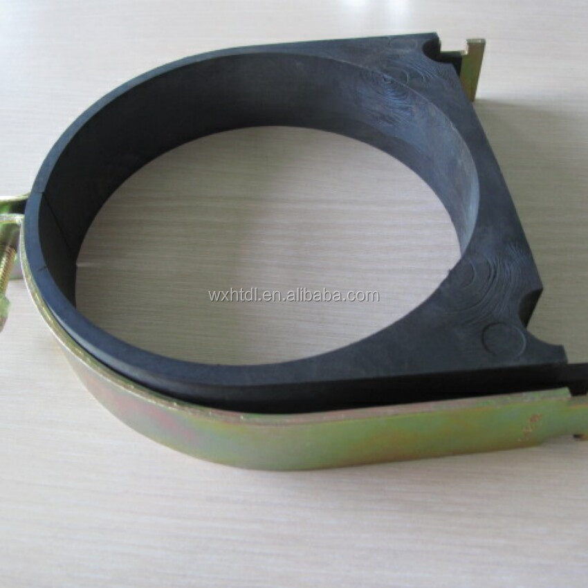 Insulated Stainless Steel Unistrut Cushioned Hose Clamps Pipe