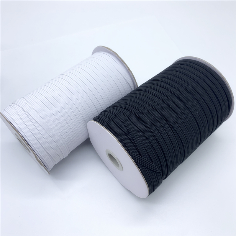 Black & White 3mm/5mm/6mm/1cm/2cm Elastic Cord for Garment Accessories Stretchy Elastic Band