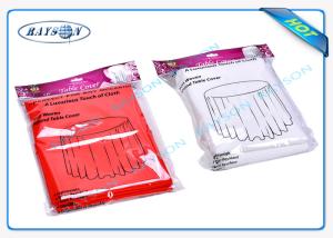 Quality Red Square / Round Disposable Washcloths 100% Virgin Polypropylene wholesale