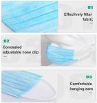 CE 17.5×9.5cm Face Mask Surgical Disposable 3 Ply