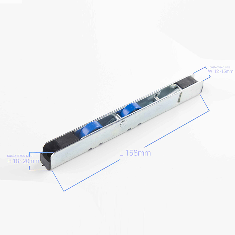 18mm Height Iron External Frame Nylon Bearing UPVC Sliding Door Window Strip Pulley