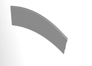 Quality St Escalator Balustrade Escalator Skirt Panel Upper Curve wholesale