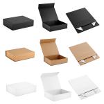 Black Rigid Box Packaging , Foldable Paper Box Self Adhesive Offset PMS UV