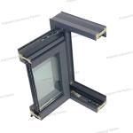 Double Glazing Thermal Insulation Window Mill Finish Broken Bridge Silent