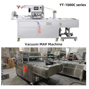 Quality Linear Automatic MAP Tray Sealing Machine Modified Atmosphere Packaging Equipment wholesale