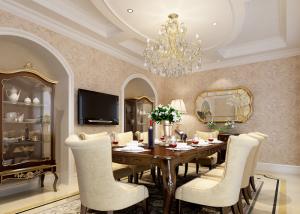 Quality Classic Style Vinyl Golden Damask Pattern Wallpaper / WallCoverings Retro Vantage wholesale
