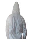 Fluid Resistant Disposable Coverall Suit With Elastic Hood / Cuff / Waist /