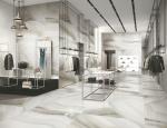 Large Porcelain Marble Tile / Agate Bathroom Glazed Porcelain Floor Tile