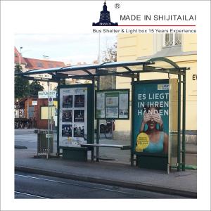 Quality Waterproof 2670mm T8 Tubes Bus Stop Shelter wholesale