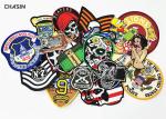 Commercial Brand Embroidered Name Patches Laser Cut Border Max 12 Colors