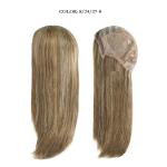 Anti-slip Soft Silicone Base Cap Medical Wig 18 Inches Long 100% RAW Human Hair