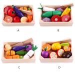Cooking Props 5.5cm Wooden Role Play Food Magnetic Fruit Toys