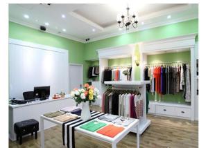 Quality Luxury Simple Modern Decoration Retail Shop Fittings , Free Design Slatwall Shop Fittings wholesale
