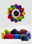 Special Design Vinyl Wall Sticker Clock 10A020 Flower Wall Decoration