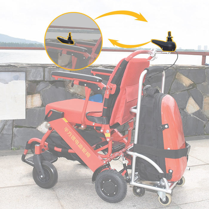 Adjustable Controller Classic Foldable Electric Wheelchair With Brushless Motor