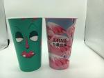 Printed Disposable Plastic Cups Hot Drink UV Printing Customized Logo