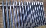 Welding Firmly Galvanised Metal Palisade Fence , Palisade Fence Pales