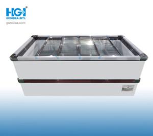 Quality 850L Supermarket Island Freezer Chest SGS R290 wholesale